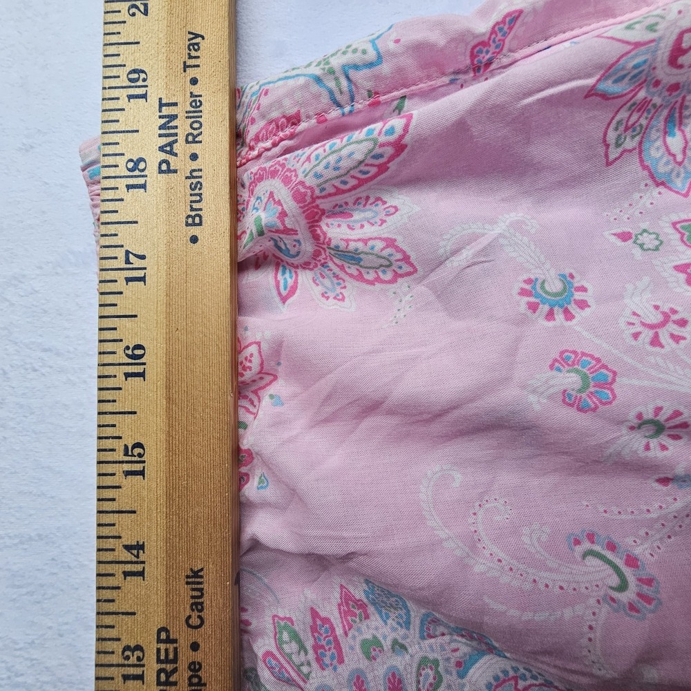 LAUREN Ralph Lauren Pink Pajama Set Women's Size XL Paisley Flowers NWT ($74.00) - Picture 3 of 14